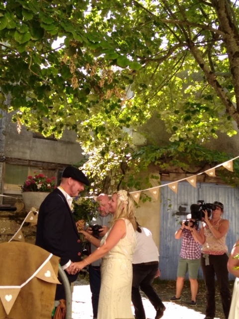 Channel 4 A New Life in the Sun camera crew film Jonathan and Linda's wedding